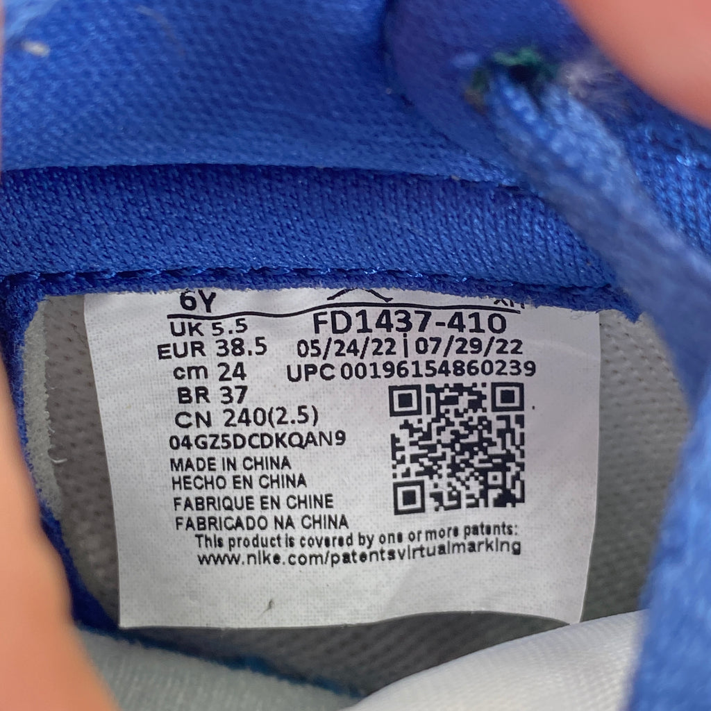 Air Jordan (GS) 1 Retro High OG "True Blue" 2023 Used Size 6Y