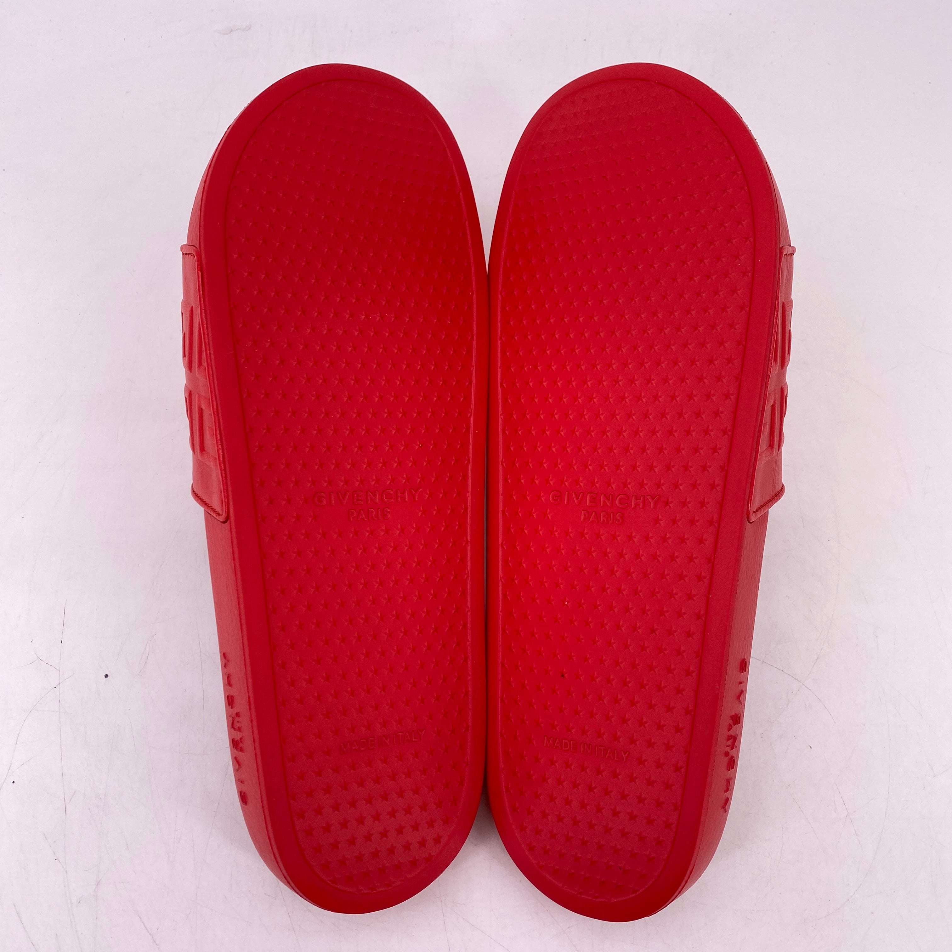Givenchy Slide &quot;4G Red&quot;  New Size 45