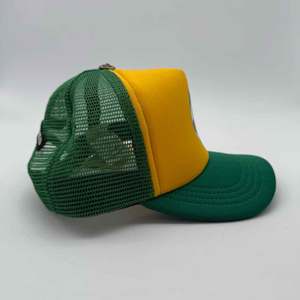 Chrome Hearts Trucker Hat "SMILEY" Used Yellow Size OS