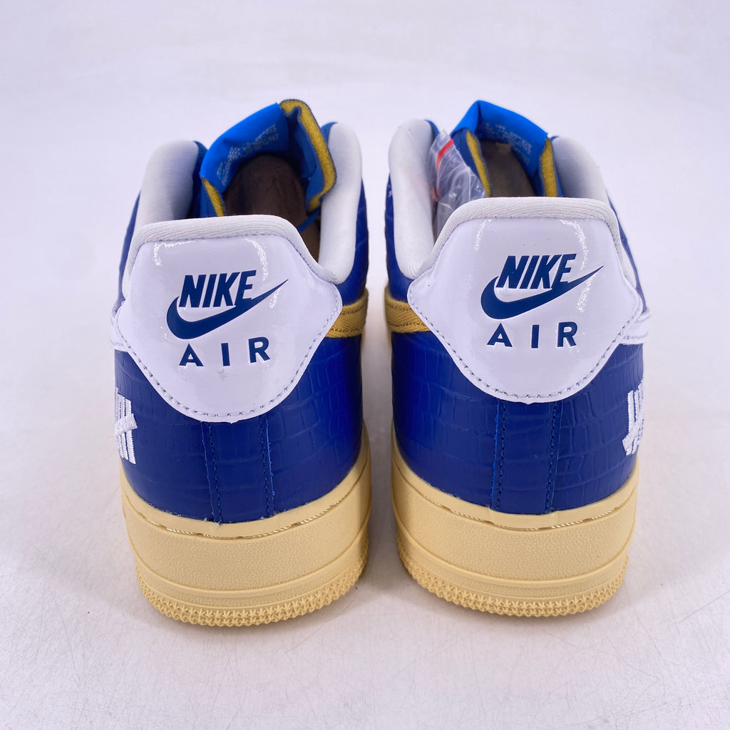 Nike Air Force 1 Low "Undefeated 5 On It Blue Yellow" 2021 New Size 11.5