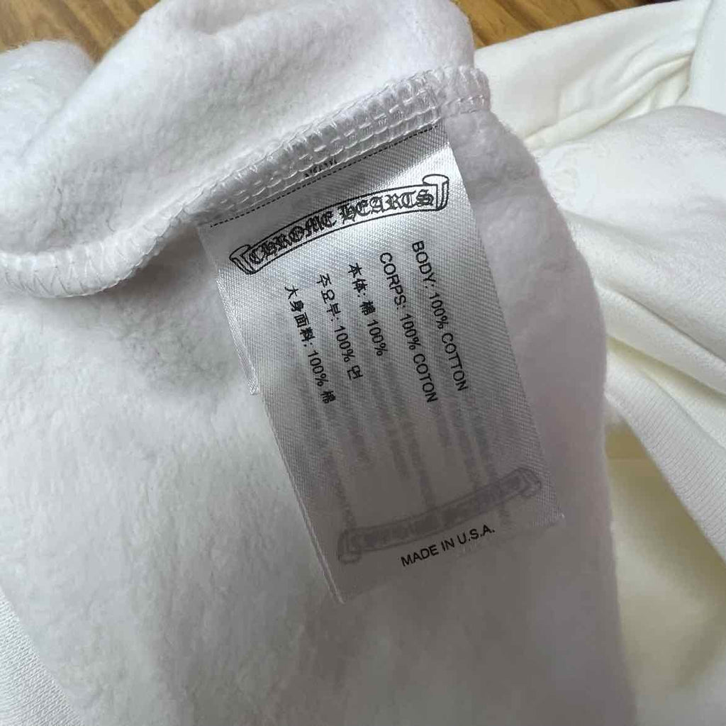 Chrome Hearts Hoodie "FOIL LOGO" White New Size 2XL