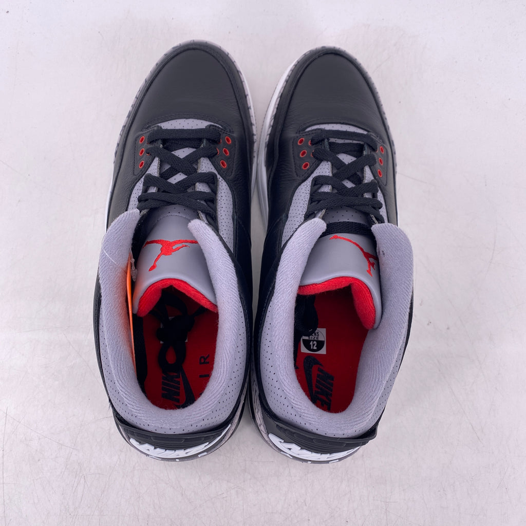 Air Jordan 3 Retro "Black Cement" 2024 New Size 12