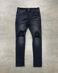 Purple Jeans "KNEE RIPS" Black Used Size 32