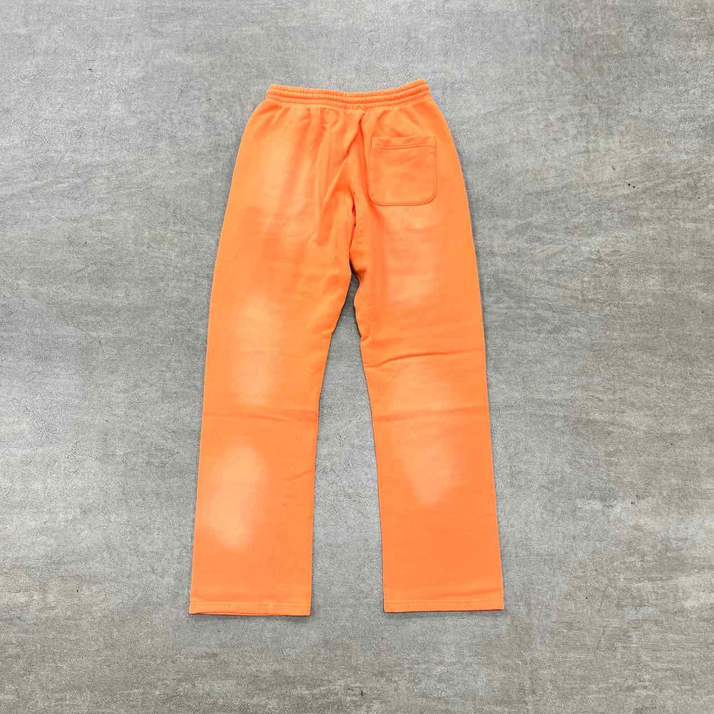 Hellstar Sweatpants "FLARE" Orange Dye New Size L