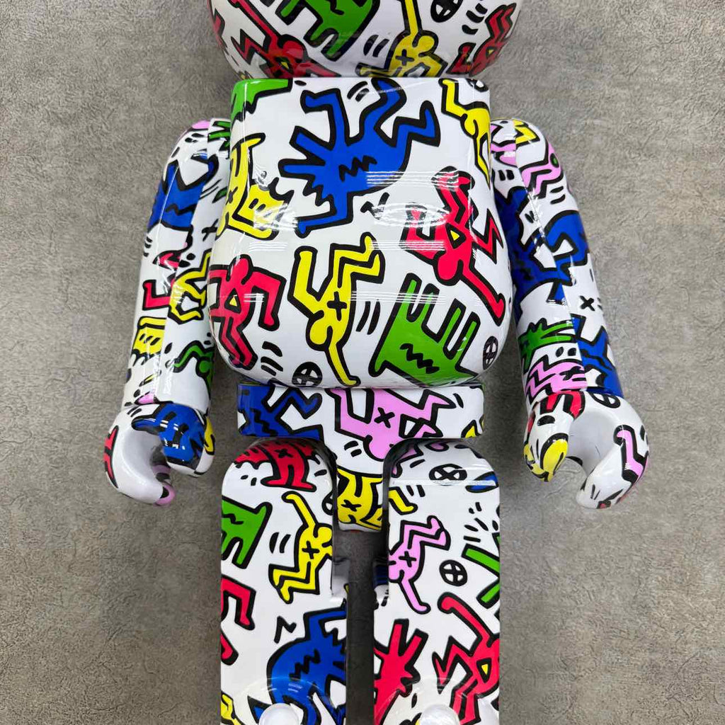 Bearbrick Figure "KEITH HARING #9" Used Multi-Color Size 1000%