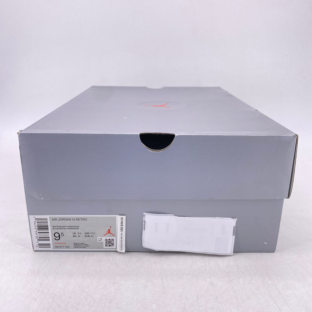 Air Jordan 14 Retro "White Hyper Royal" 2020 New Size 9.5