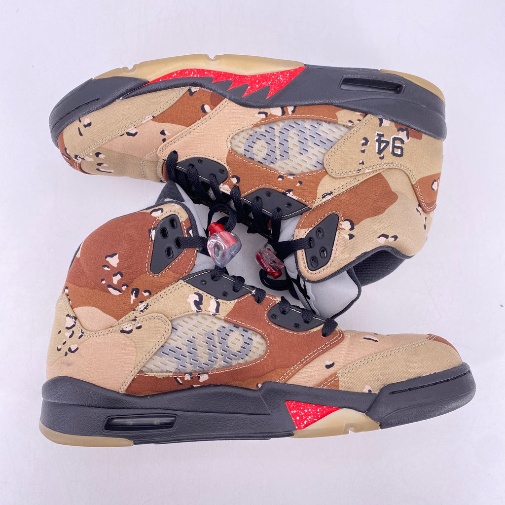 Air Jordan 5 Retro "Supreme Camo" 2015 Used Size 11
