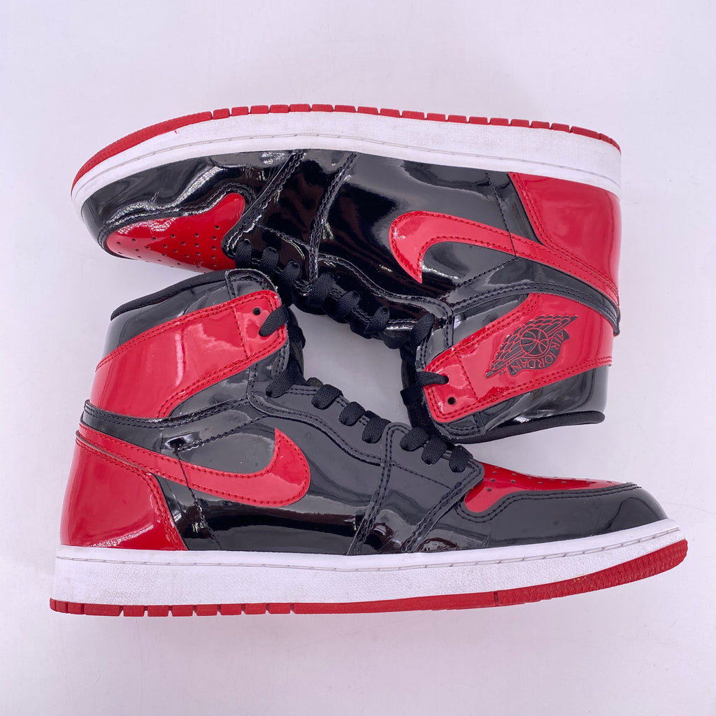 Air Jordan 1 Retro High OG "Patent Bred" 2021 Used Size 9.5