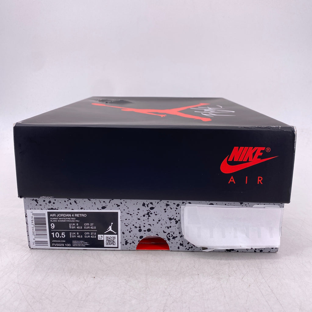 Air Jordan 4 Retro "White Cement" 2025 New Size 9