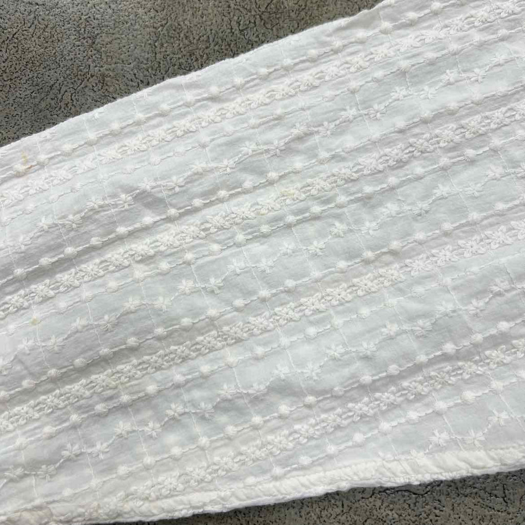 Kith Button Up "EMBROIDERED" Cream Used Size XL