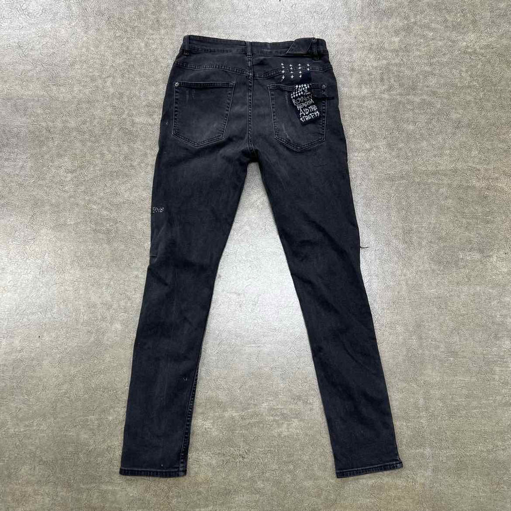KSUBI Jeans "DISTRESSED" Black Used Size 32