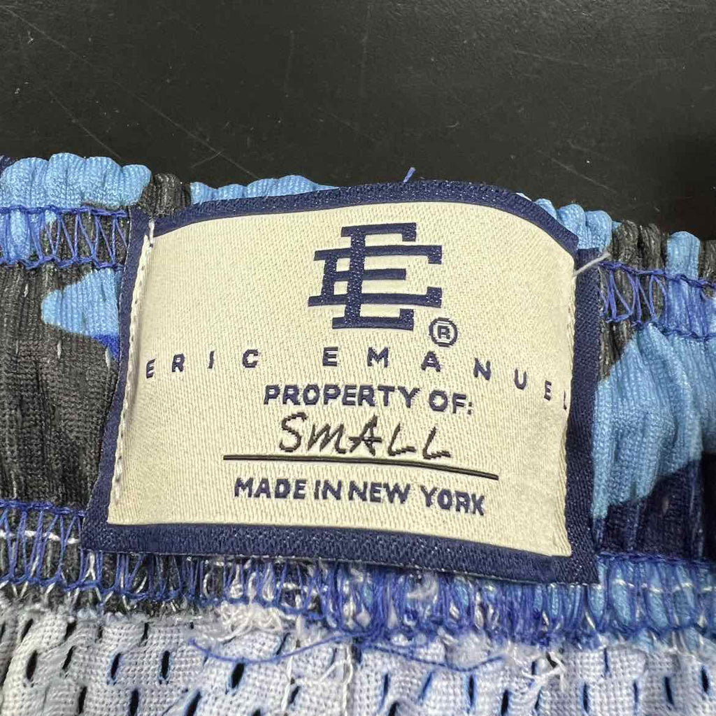 Eric Emanuel Mesh Shorts "BLUE CAMO" Blue New Size S