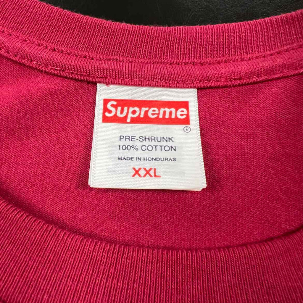 Supreme T-Shirt "BEEF" Cardinal Used Size 2XL