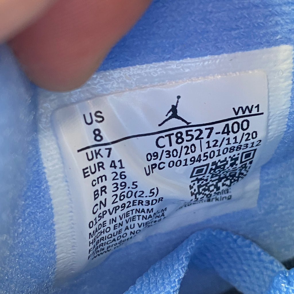 Air Jordan 4 Retro "University Blue" 2021 New Size 8