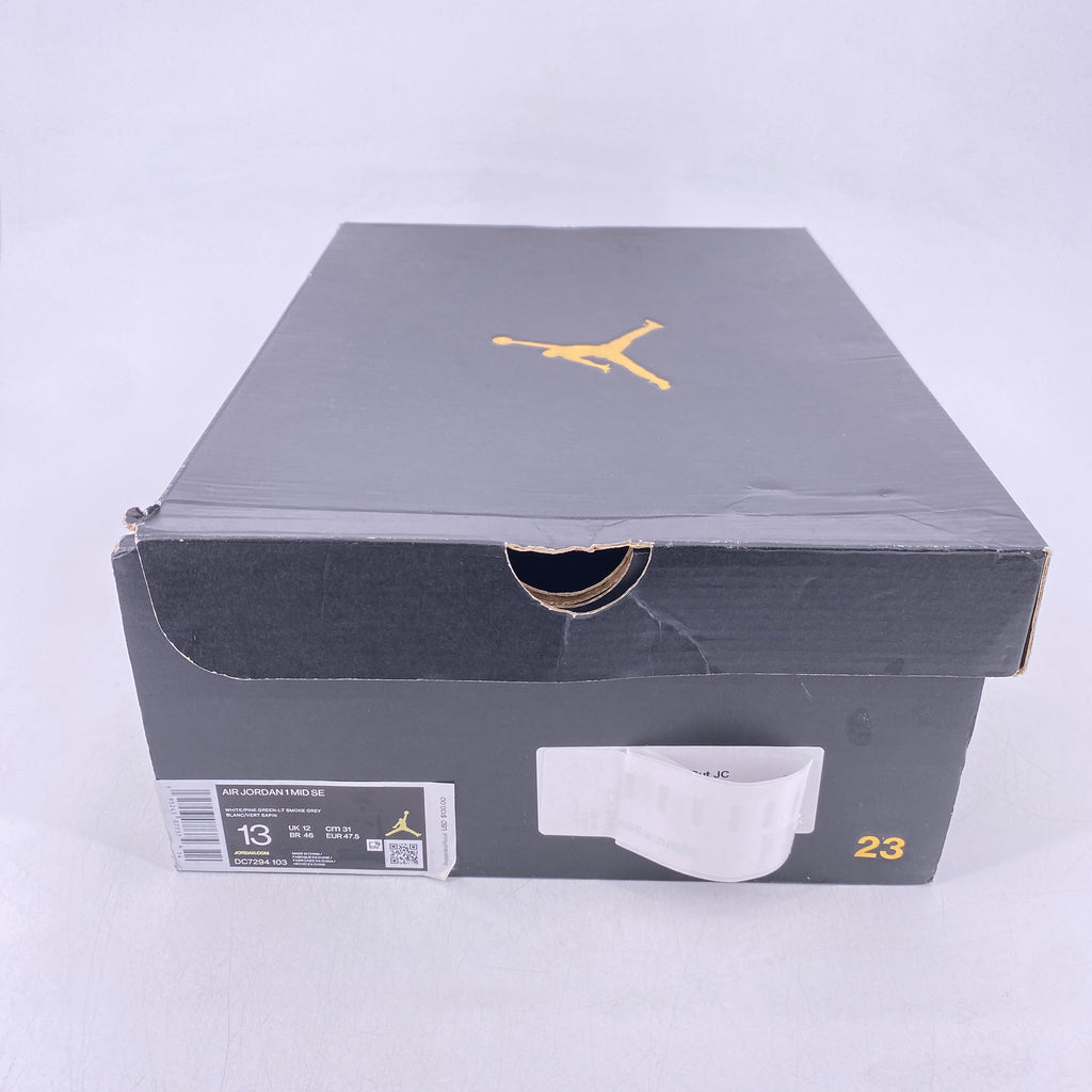 Air Jordan 1 Mid "Grey Green" 2021 Used Size 13