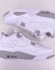 Air Jordan 4 Retro "White Oreo" 2021 New Size 9.5