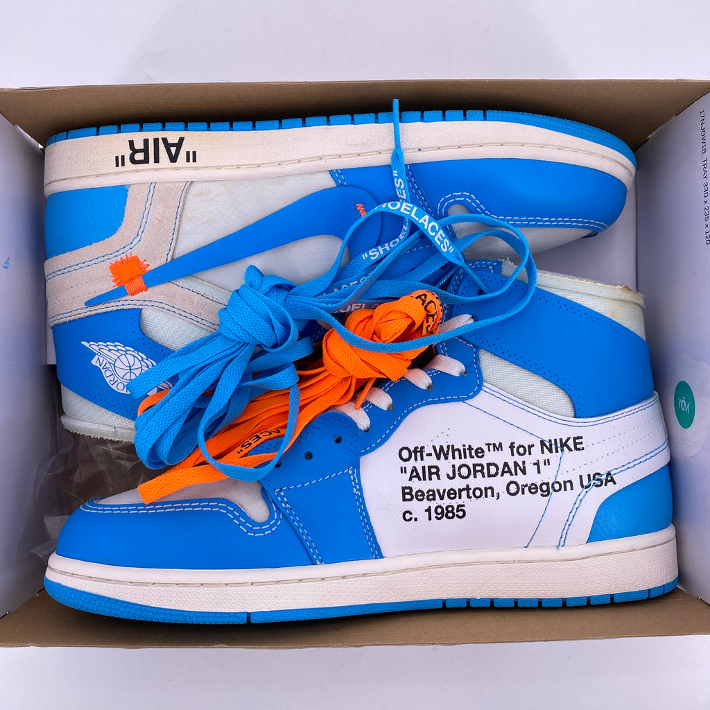 Air Jordan 1 Retro High OG "Off White Unc" 2018 Used Size 11.5