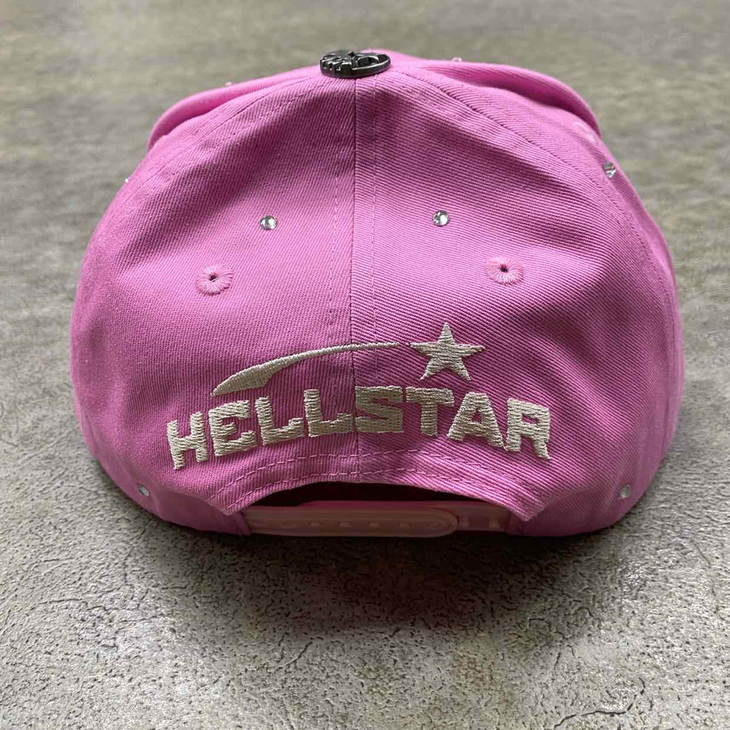 Hellstar Snapback "RHINESTONE" New Pink Size OS