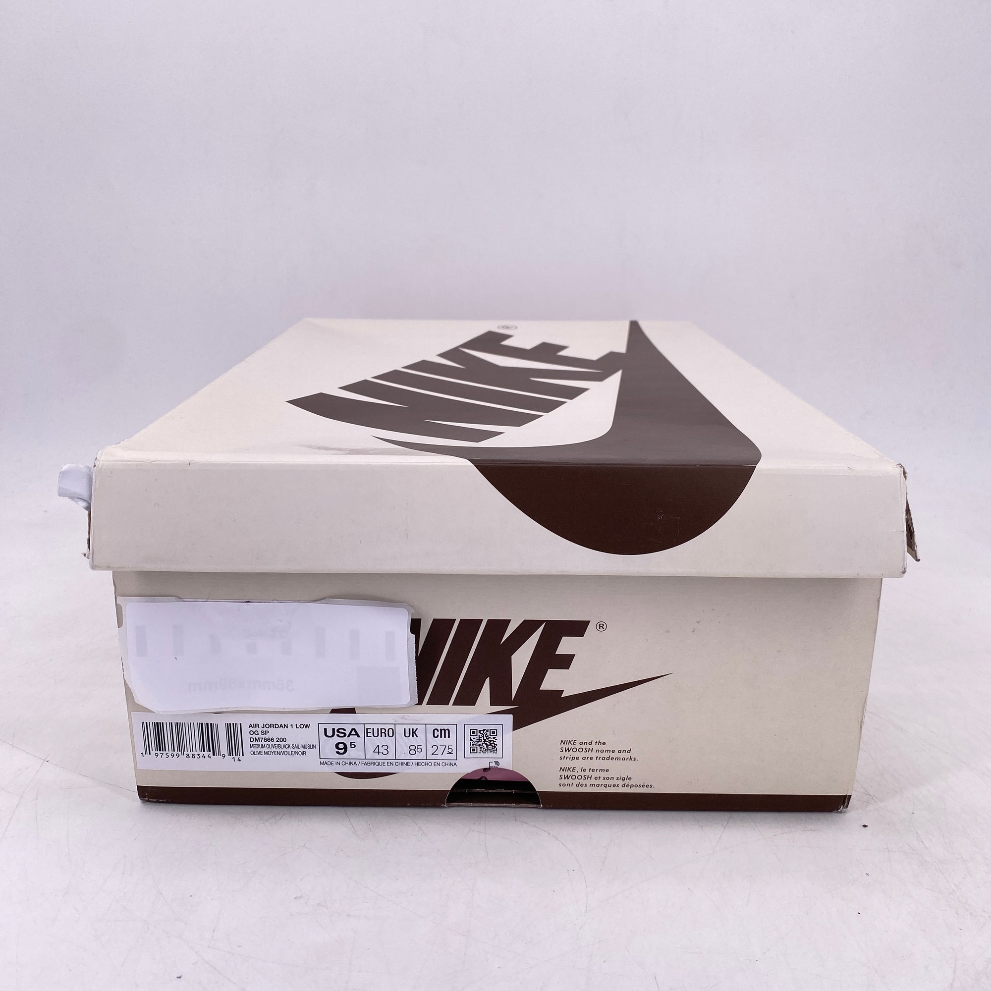 Air Jordan 1 Low OG SP &quot;Travis Scott Medium Olive&quot; 2024 New Size 9.5