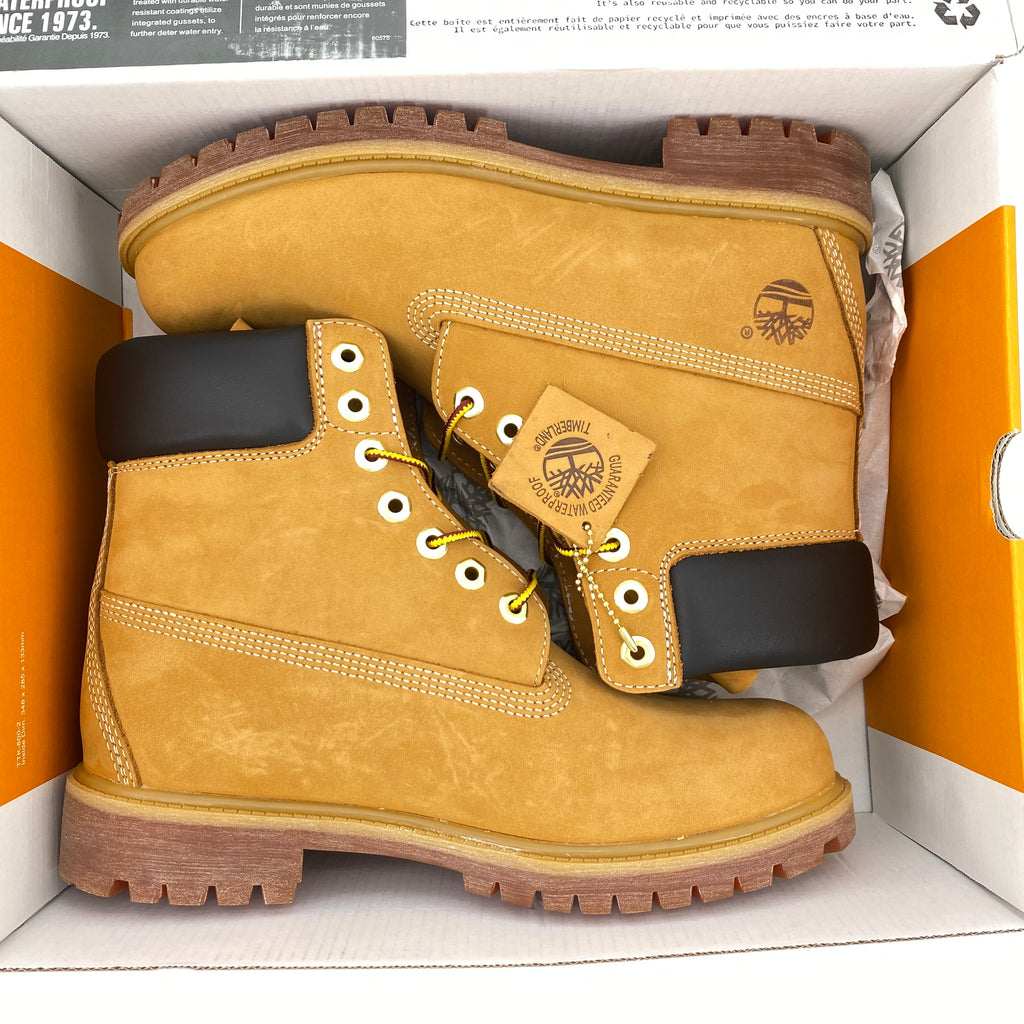 Timberland 6 Inch Boot "Wheat"  New Size 8.5