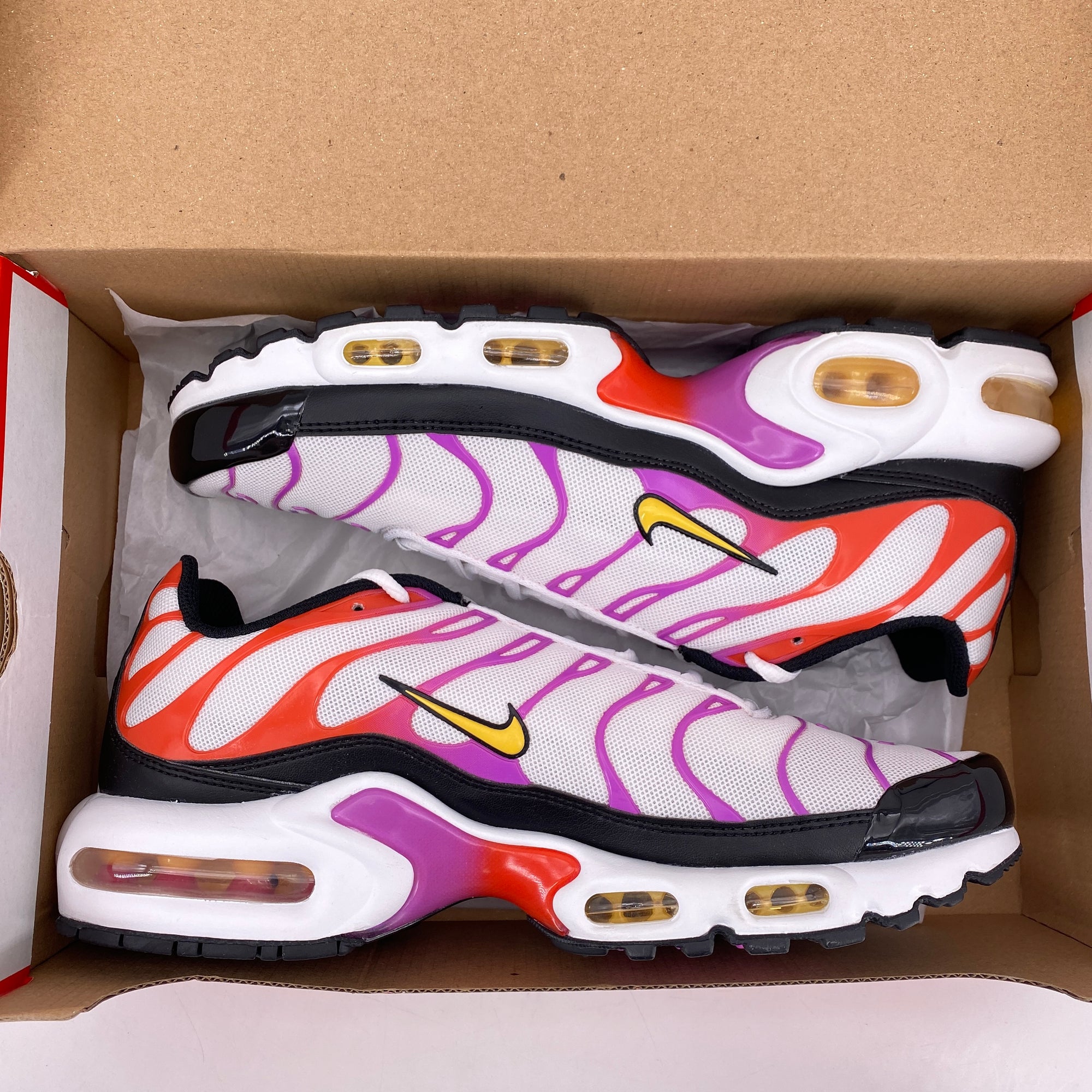 Nike (W) Air Max Plus &quot;White Red Magenta&quot; 2023 New Size 10W