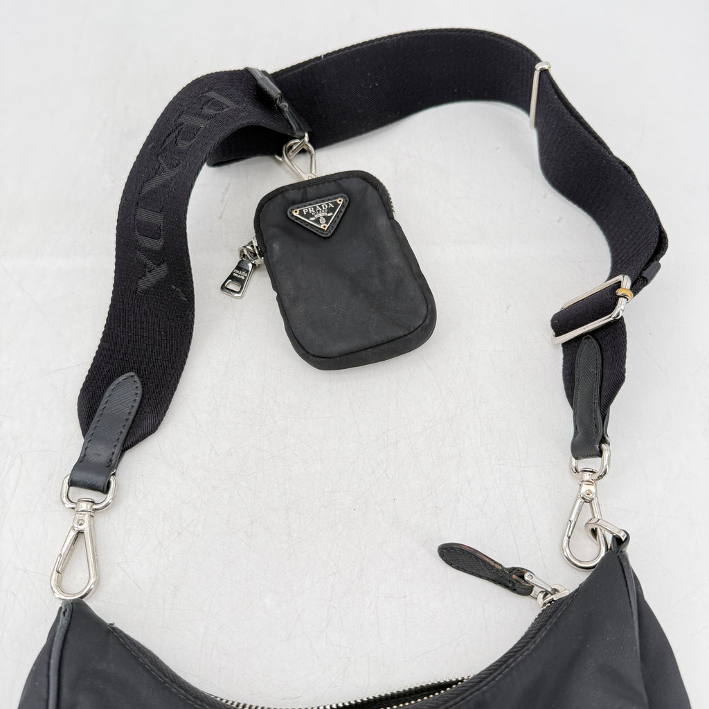 Prada Handbag "NYLON" Used Black