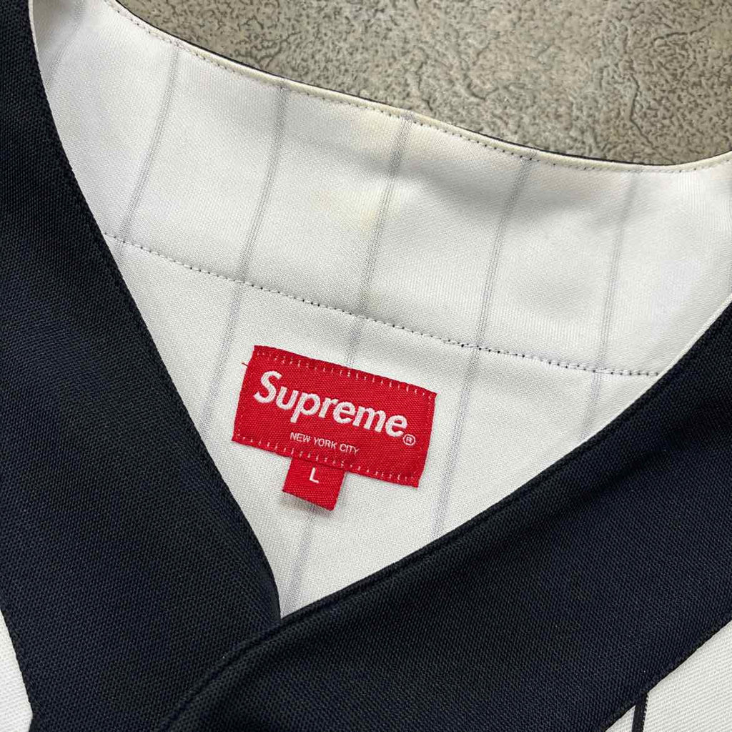 Supreme Jersey "VERTICAL LOGO" Navy Used Size L