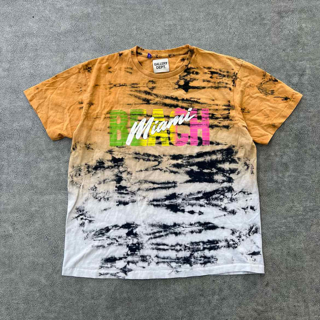 Gallery DEPT. T-Shirt "MIAMI BEACH" Yellow Used Size L