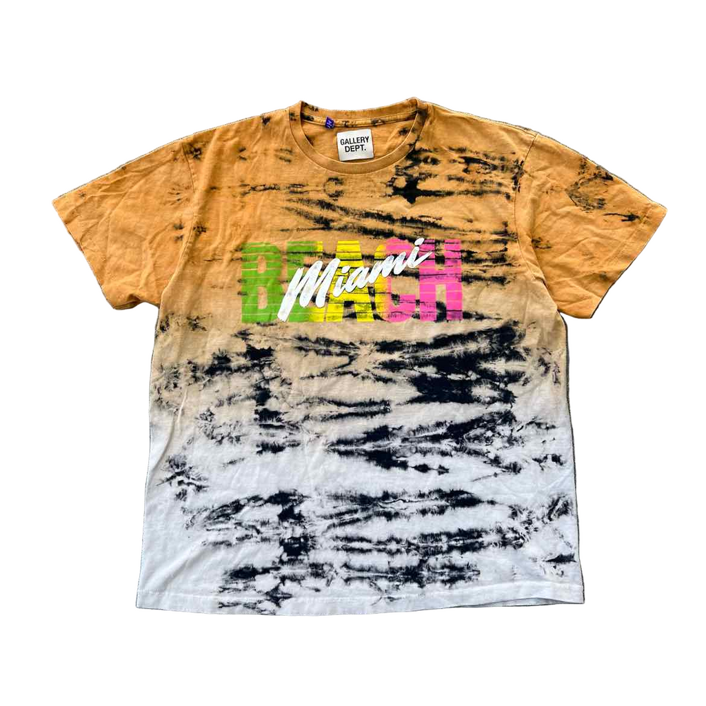 Gallery DEPT. T-Shirt "MIAMI BEACH" Yellow Used Size L