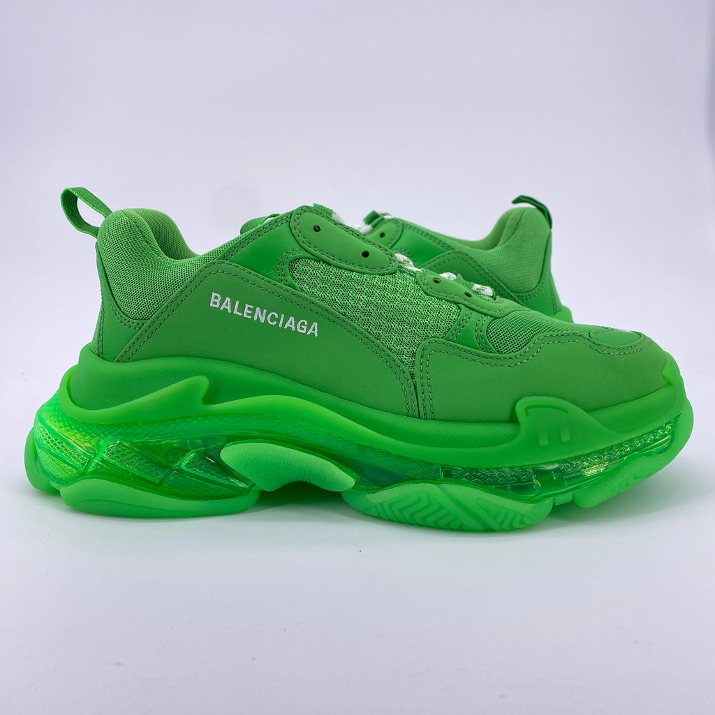 Balenciaga Triple S "Neon Green"  Used Size 9