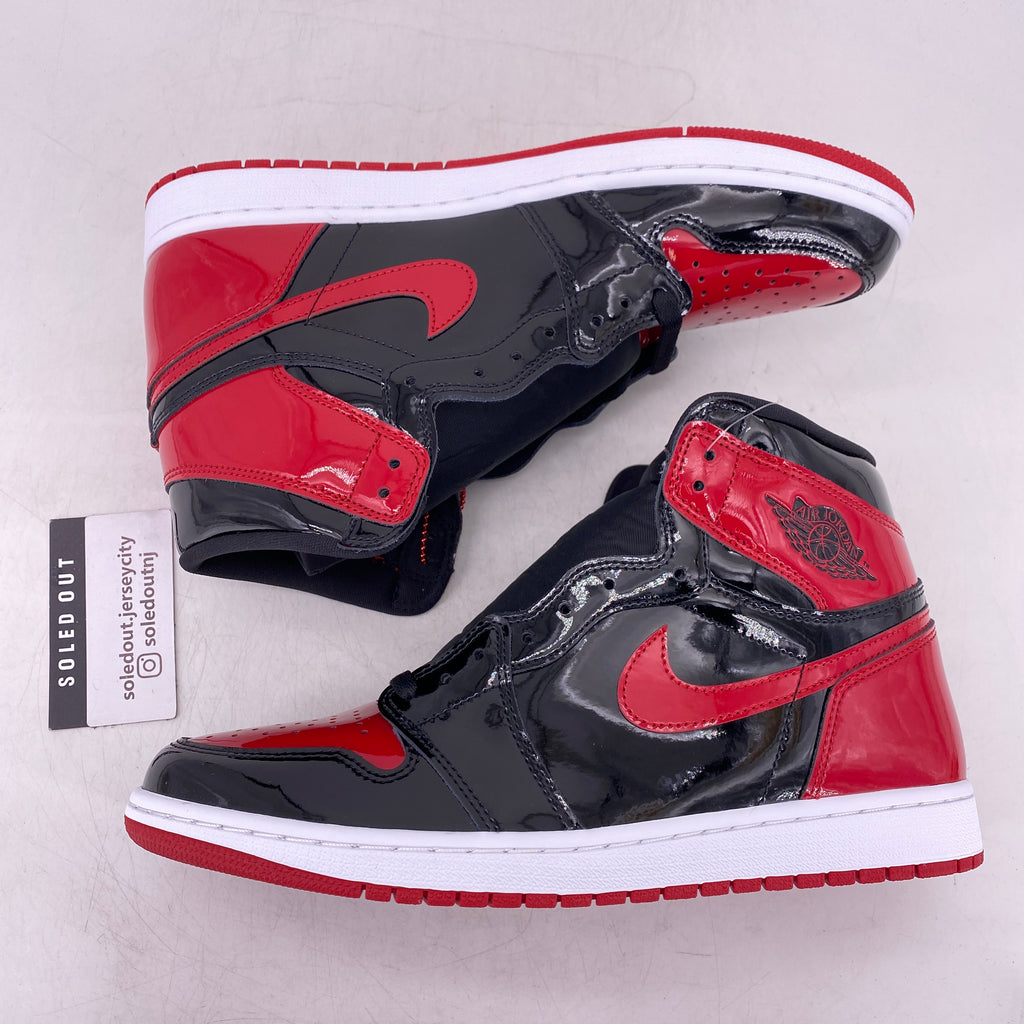 Air Jordan 1 Retro High OG "Patent Bred" 2021 New Size 11.5