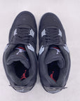 Air Jordan 4 Retro "Black Canvas" 2022 New Size 10