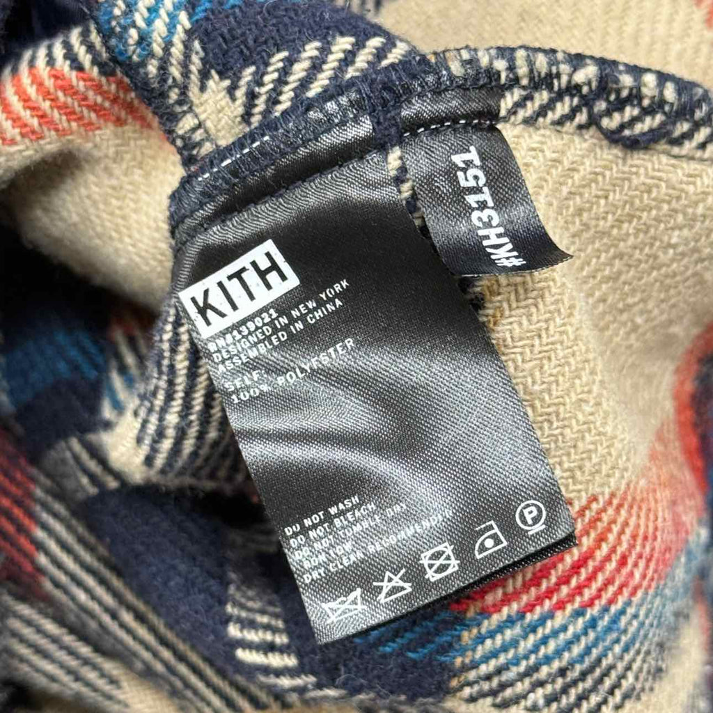 Kith Jacket "PLAID PRINT" Beige Used Size XL