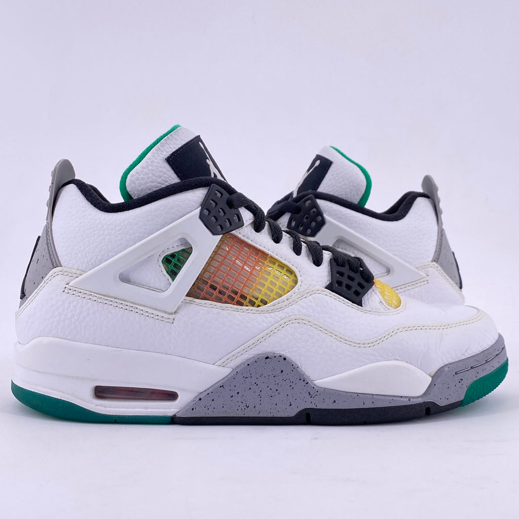 Air Jordan (W) 4 Retro "Lucid Green Rasta" 2020 Used Size 10.5W