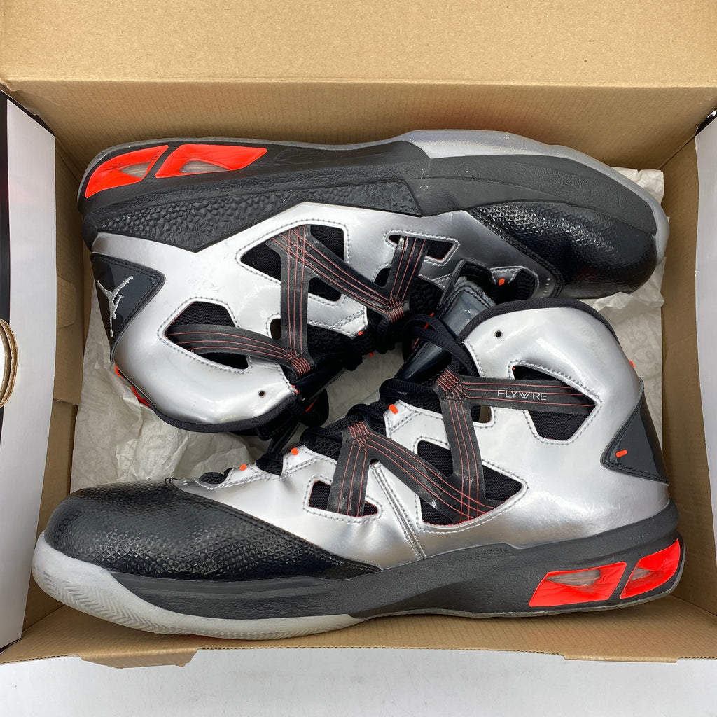 Air Jordan Melo M9 "Black Silver" 2012 Used Size 13