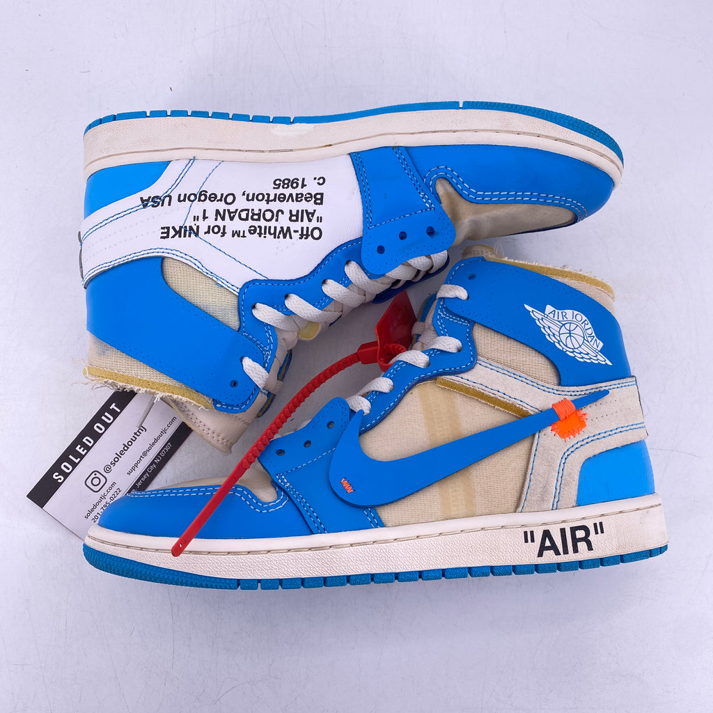 Air Jordan 1 Retro High "Off-White Unc" 2018 Used Size 10