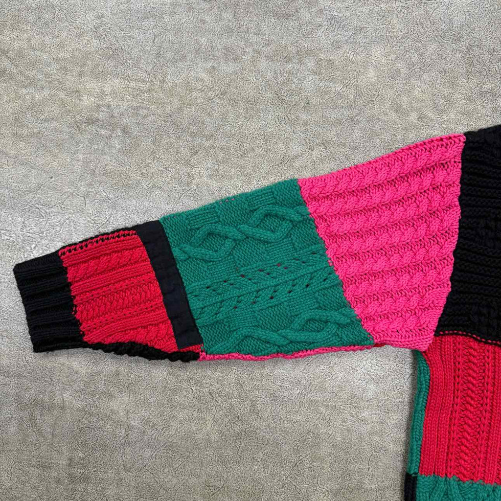 Supreme Cardigan "PATCHWORK" Multi-Color Used Size M