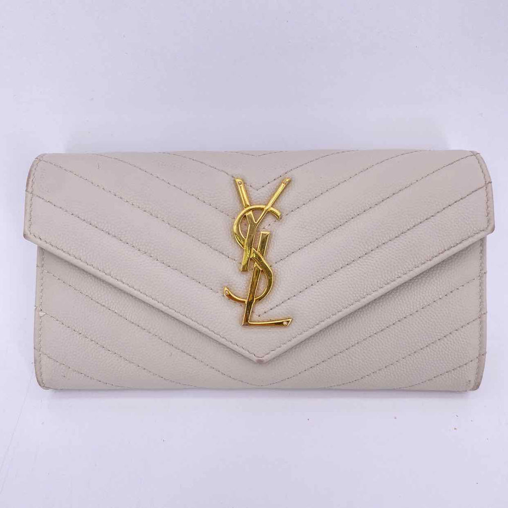 YSL Wallet Used Cream