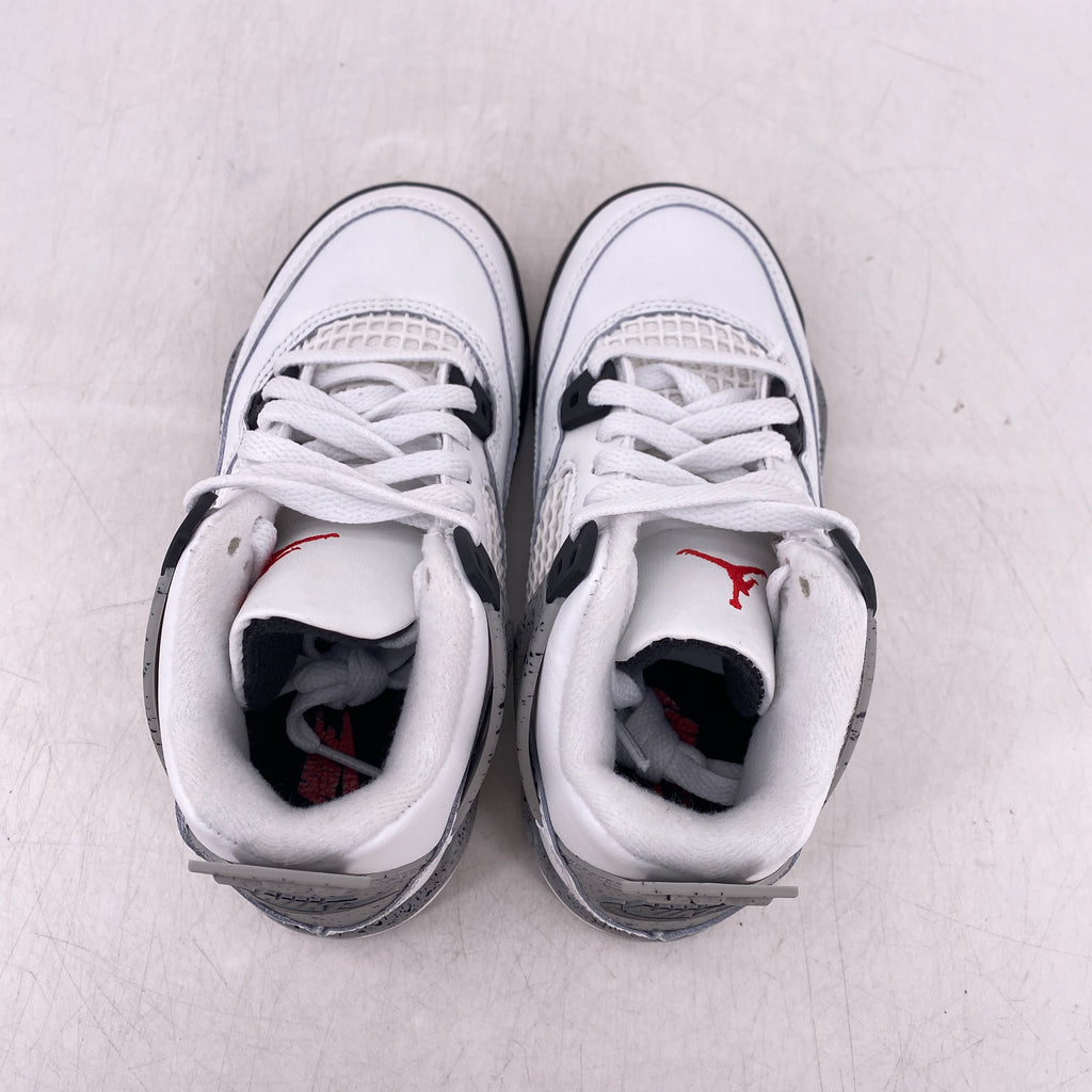 Air Jordan (PS) 4 Retro "White Cement" 2025 New Size 11c