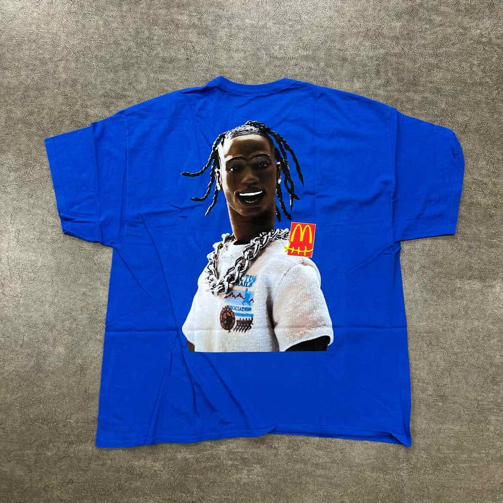 Travis Scott T-Shirt "SERIES III" Blue New Size XL