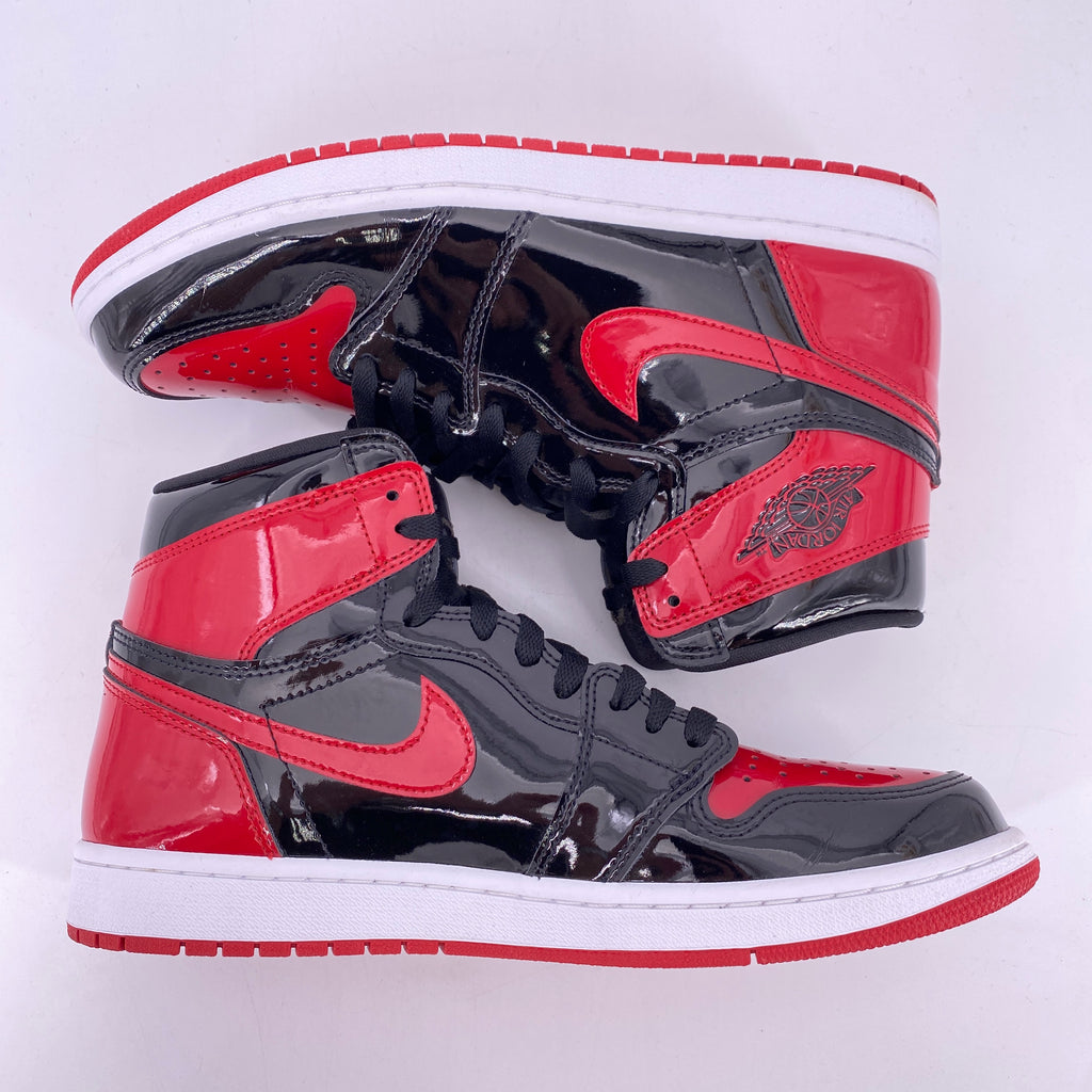 Air Jordan 1 Retro High "Patent Bred" 2021 Used Size 10.5