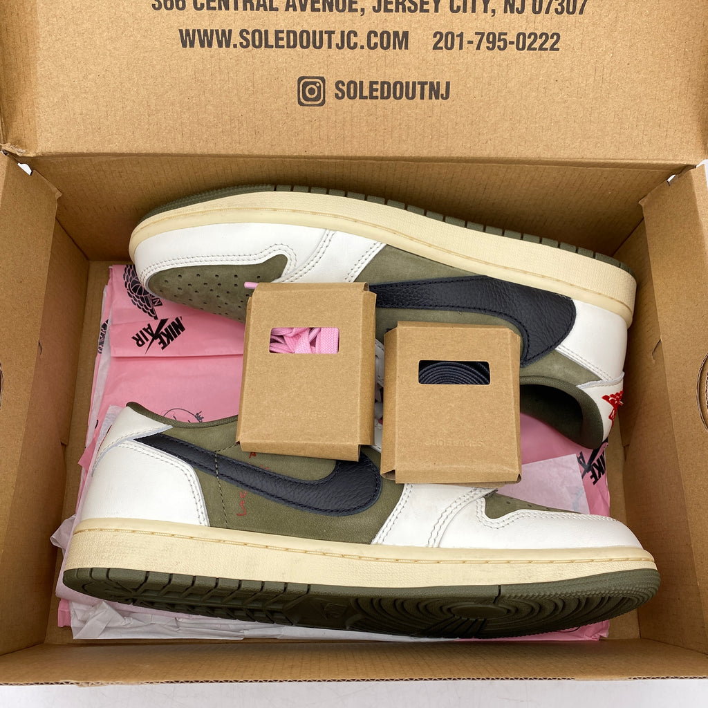 Air Jordan 1 Low OG SP "Travis Scott Medium Olive" 2024 Used Size 8