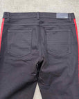 Amiri jeans Patachou "RED STRIPE" Black Used Size 38