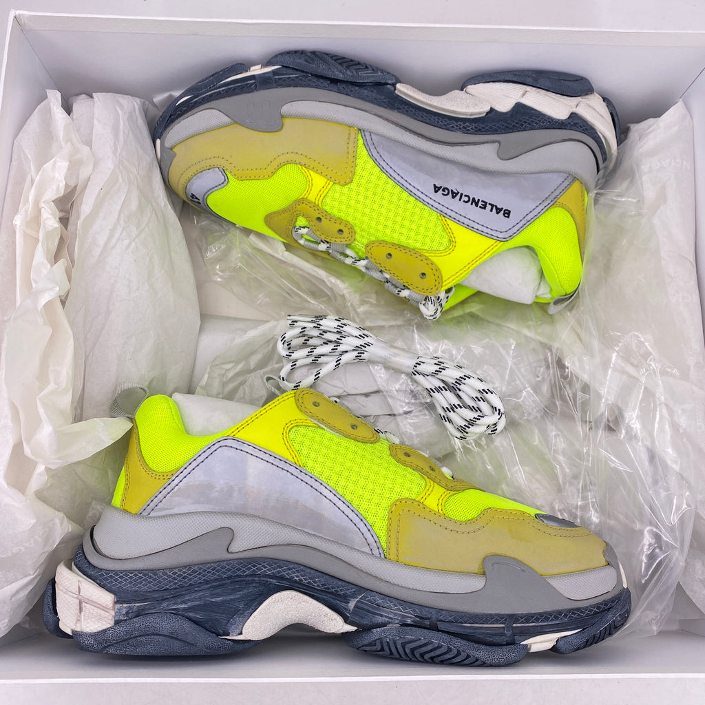 Balenciaga (W) Triple S Sneaker "Yellow Fluo" 2018 New Size 41W
