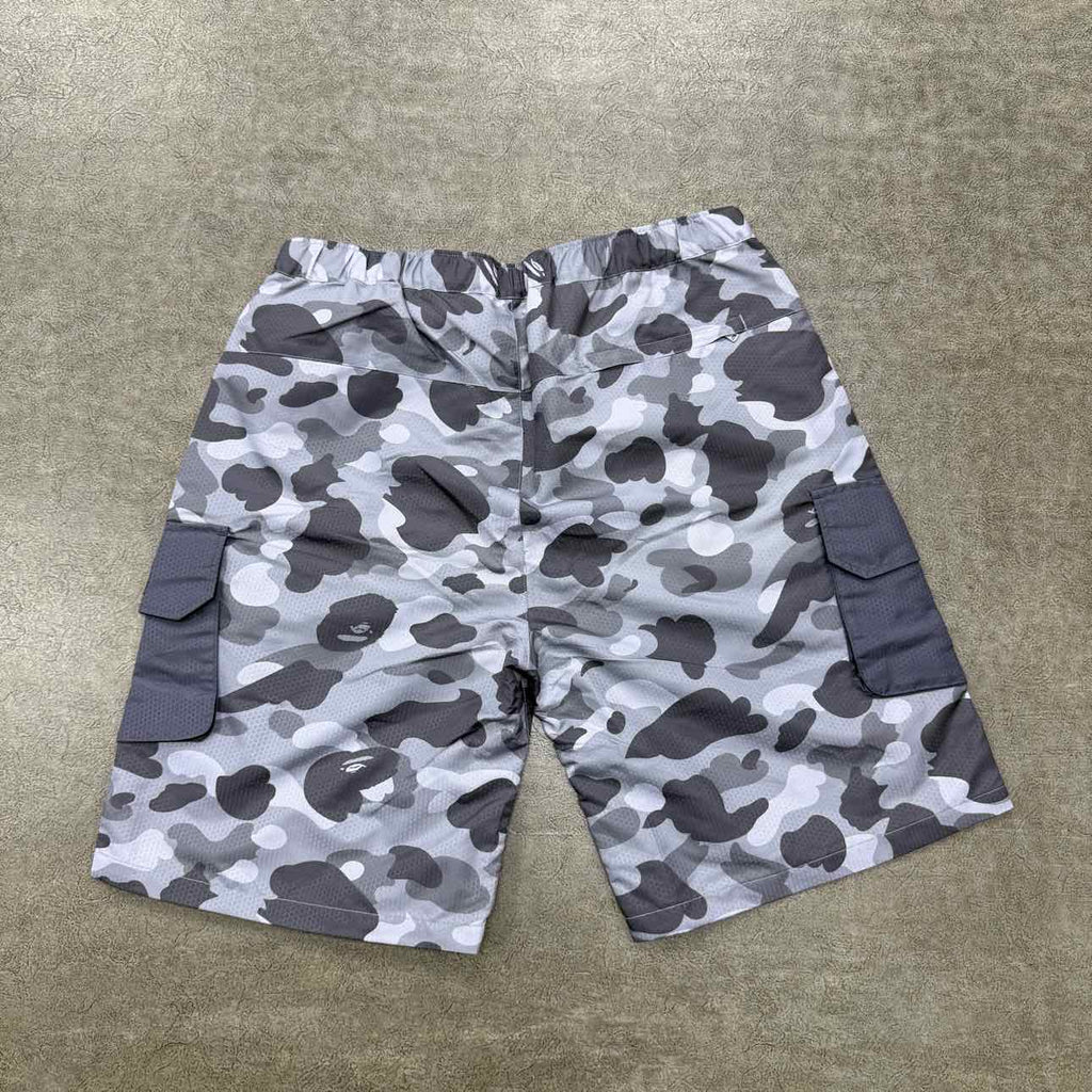 Bape Shorts "SPACE SYSTEMS" Grey Camo New Size XL