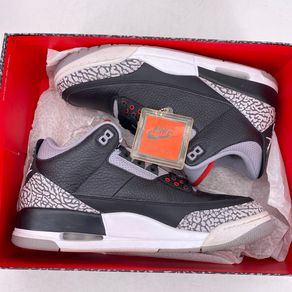 Air Jordan 3 Retro "Black Cement" 2018 Used Size 10.5