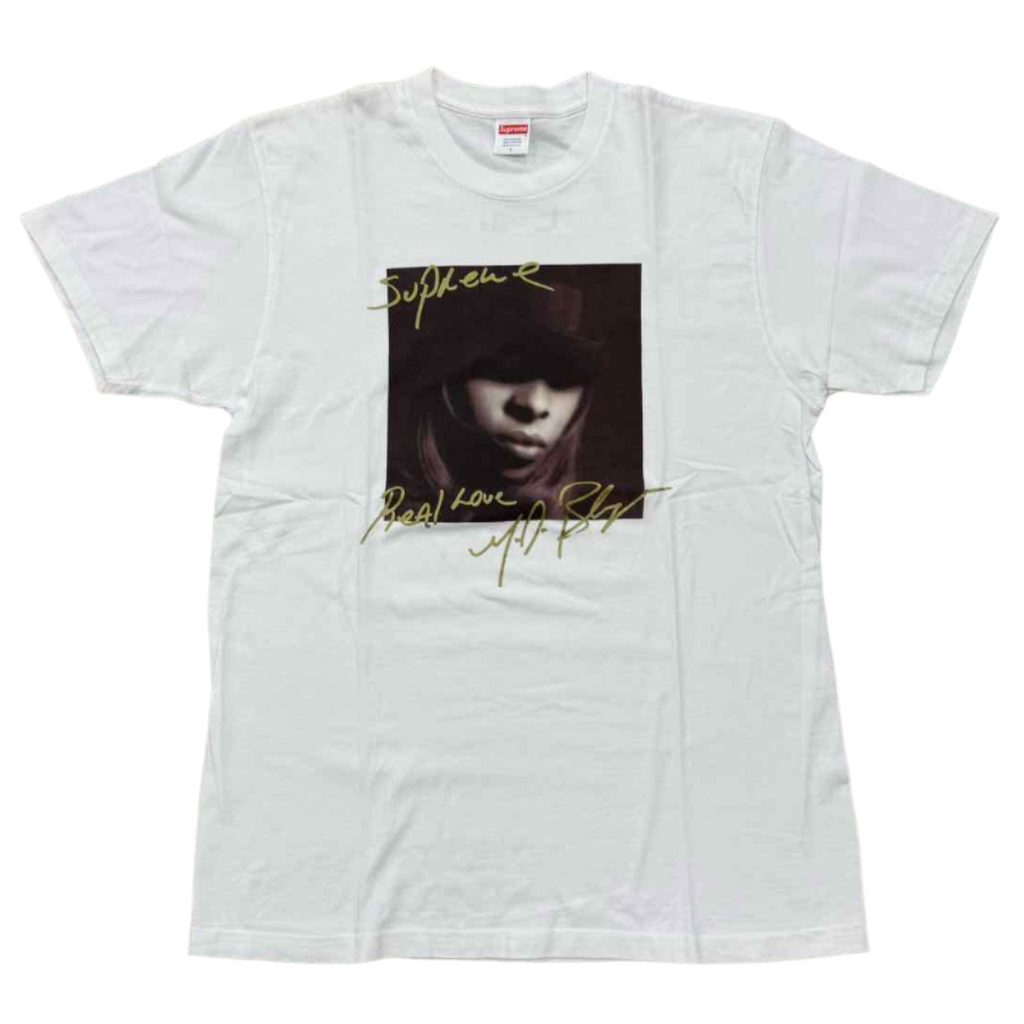 Supreme T-Shirt "MARY J. BLIGE" White Used Size L