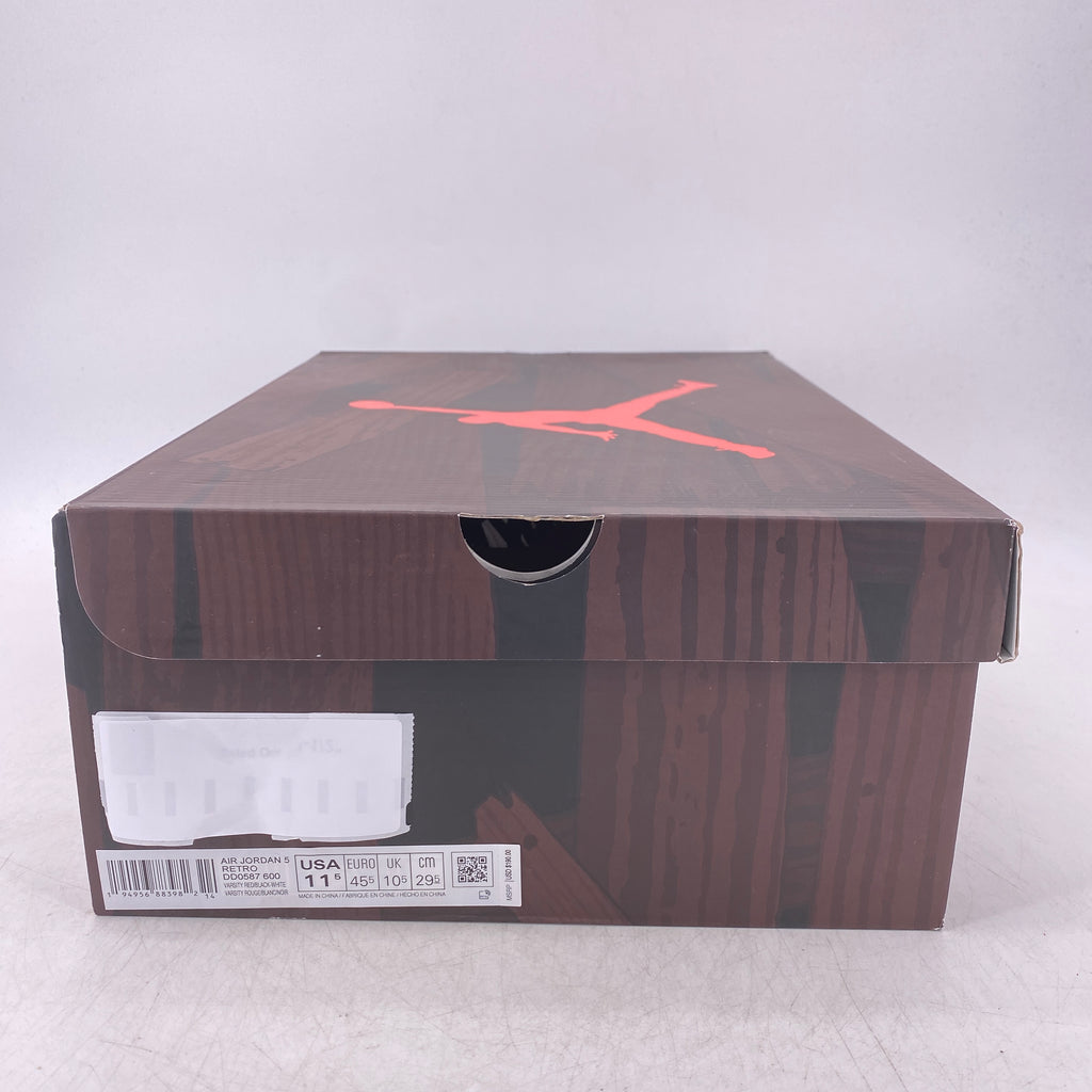 Air Jordan 5 Retro "Raging Bull Red Suede" 2021 New Size 11.5