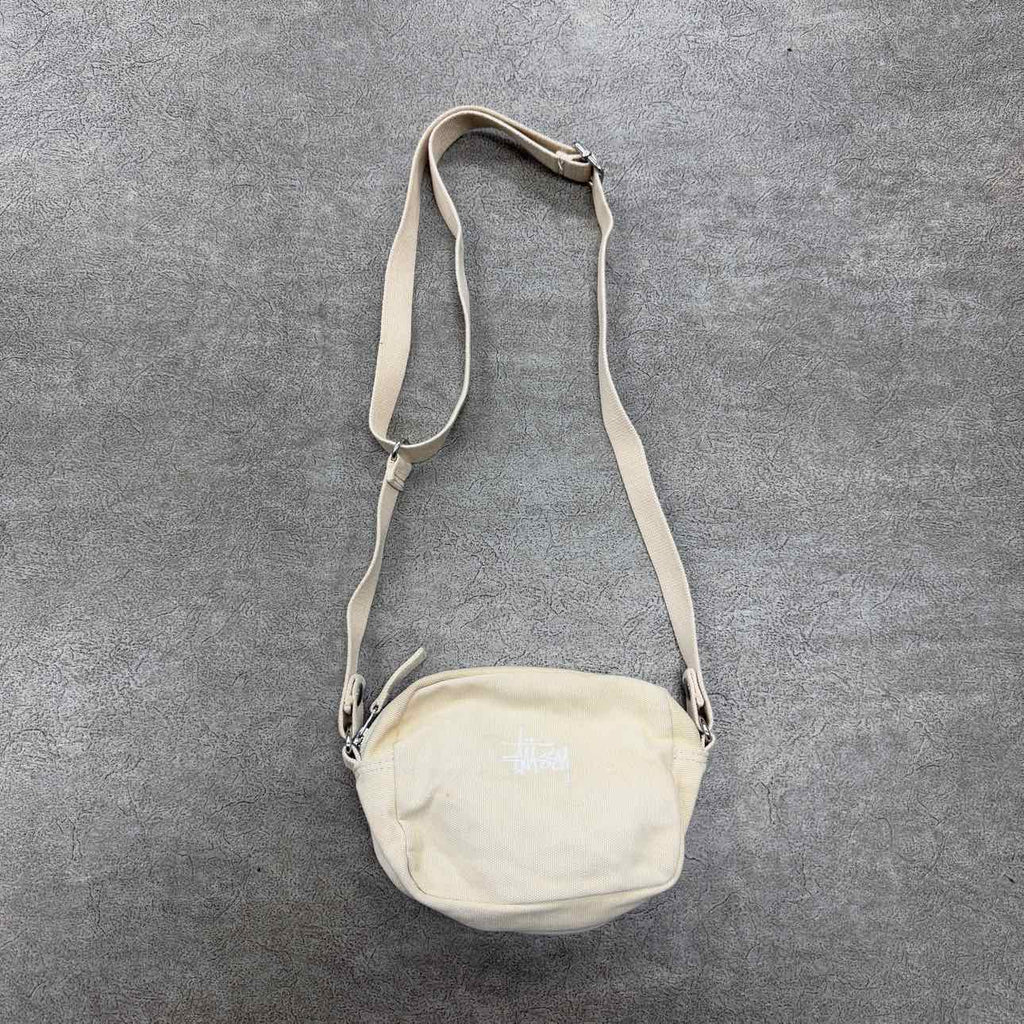 Stussy Shoulder Bag "WORKWEAR" Used Cream Size OS