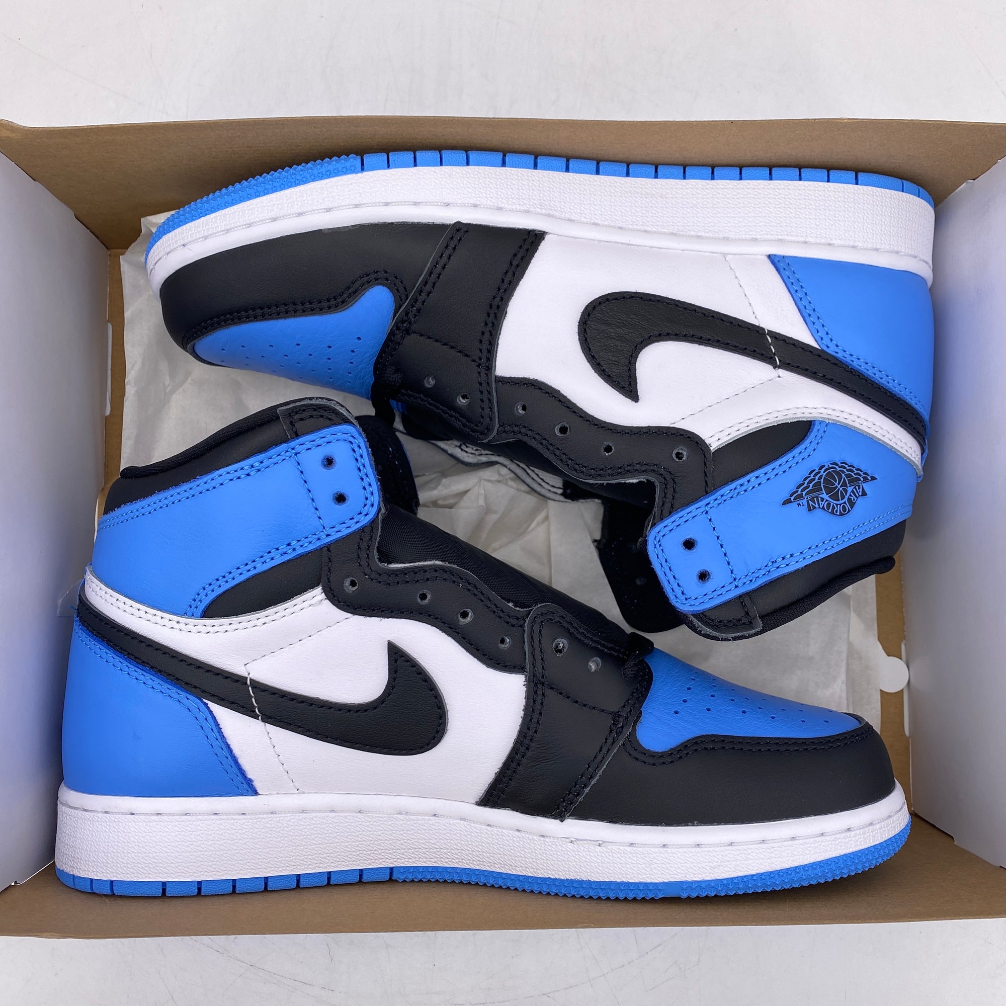 Air Jordan (GS) 1 Retro High OG &quot;Unc Toe&quot; 2023 New Size 7Y